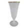 White opaline bowl with golden trim