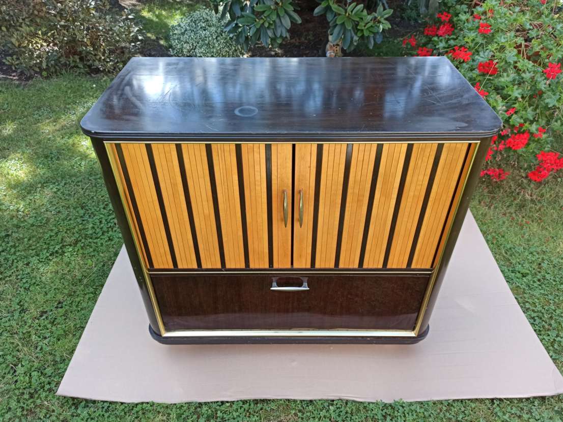 Mid-Century roller shutter cabinet, 1960s / 1970s