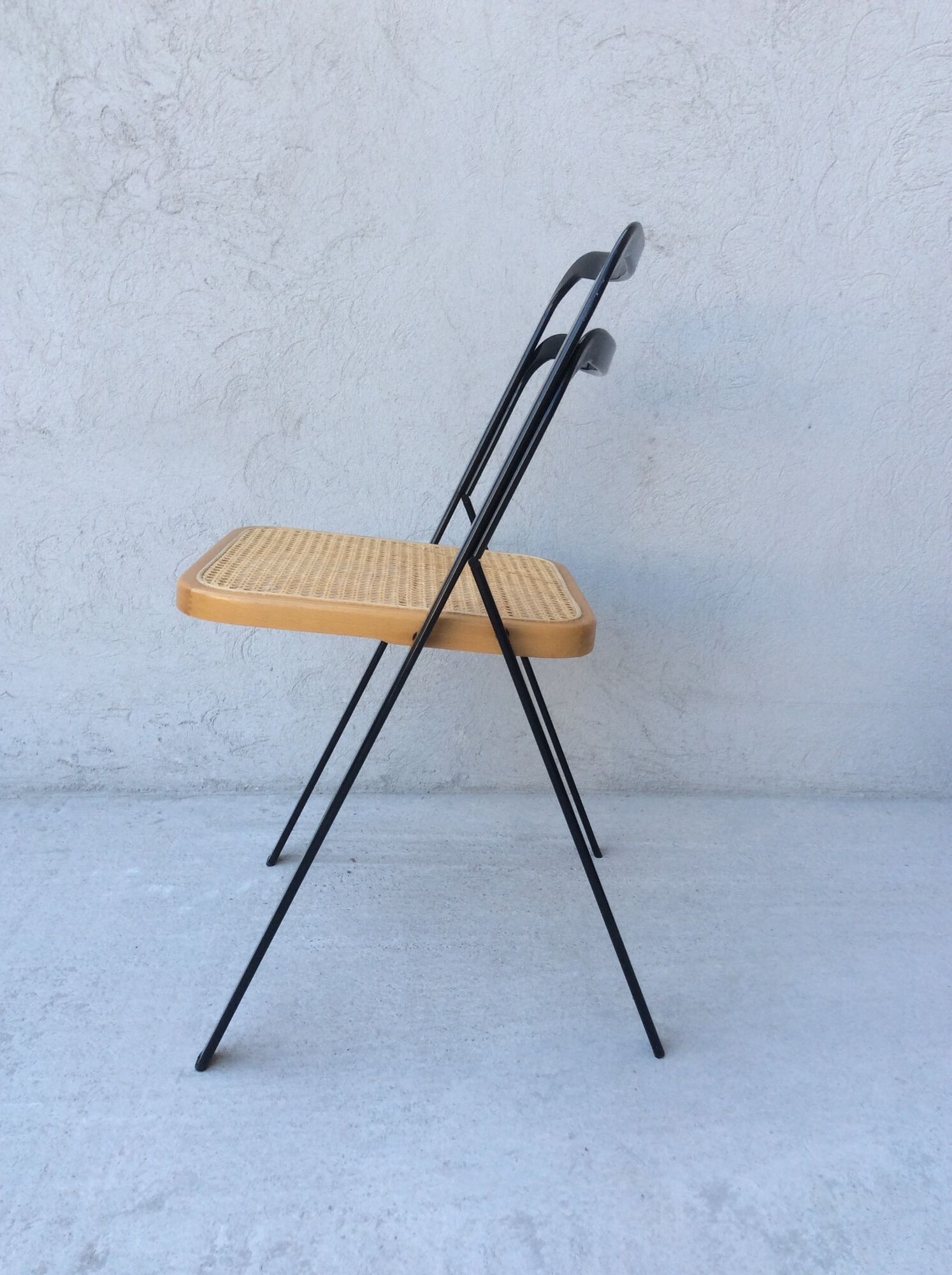 2 vintage Giorgio Cattelan folding chairs for Cidue 70s