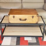Vintage wooden suitcase