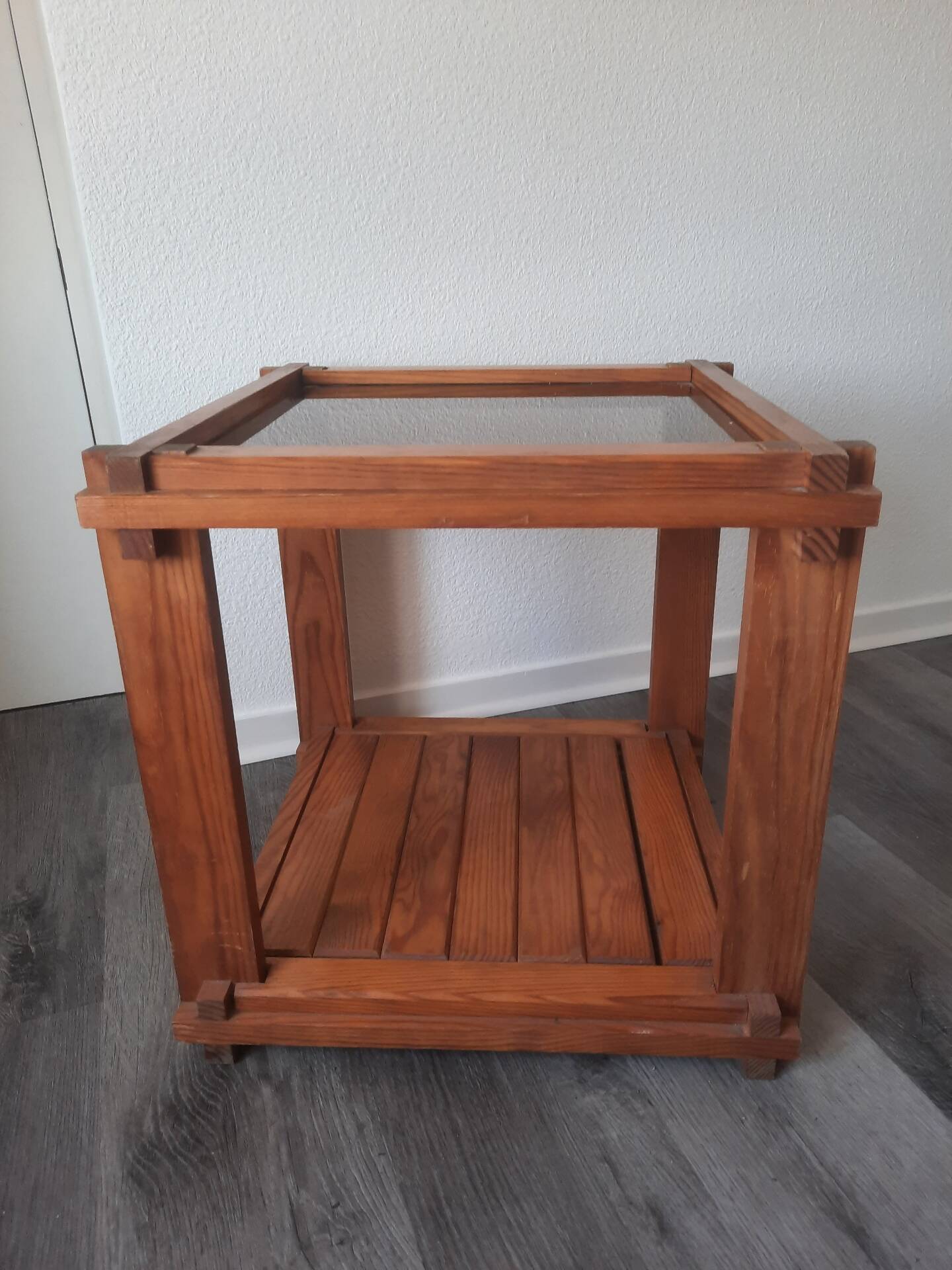 Side table, end table, brutalist style