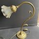 Table lamp – Golden brass and molded glass