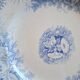 Assiettes plates anciennes en faïence terre de fer