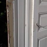 Cupboard door h201.5xl91.5cm with its 19th century molded frame
