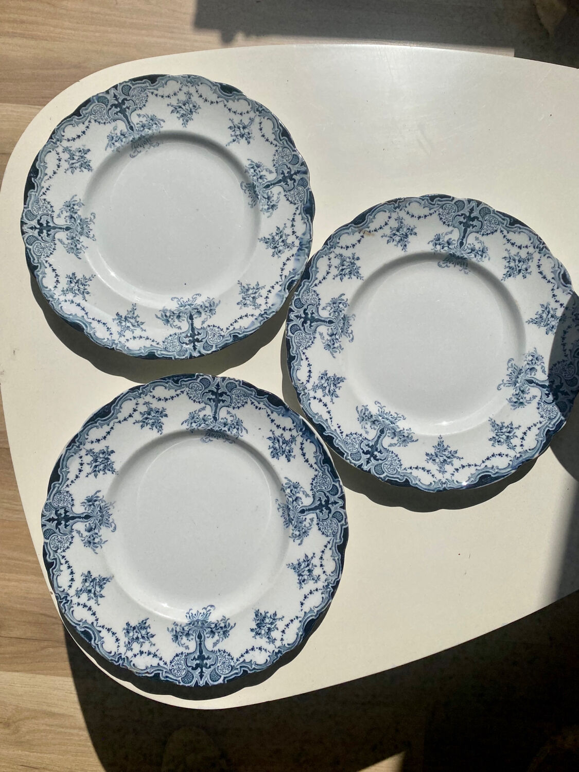 3 beautiful old English plates