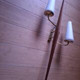 60's teak wall light from Maison Lunel