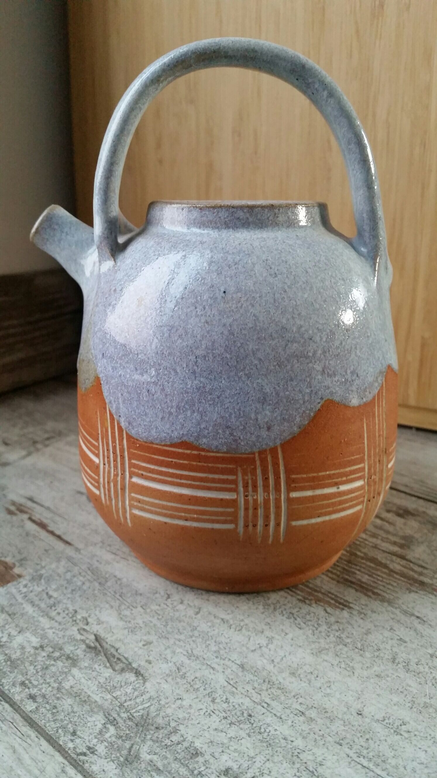 Pitcher gargoulette in glazed terracotta
