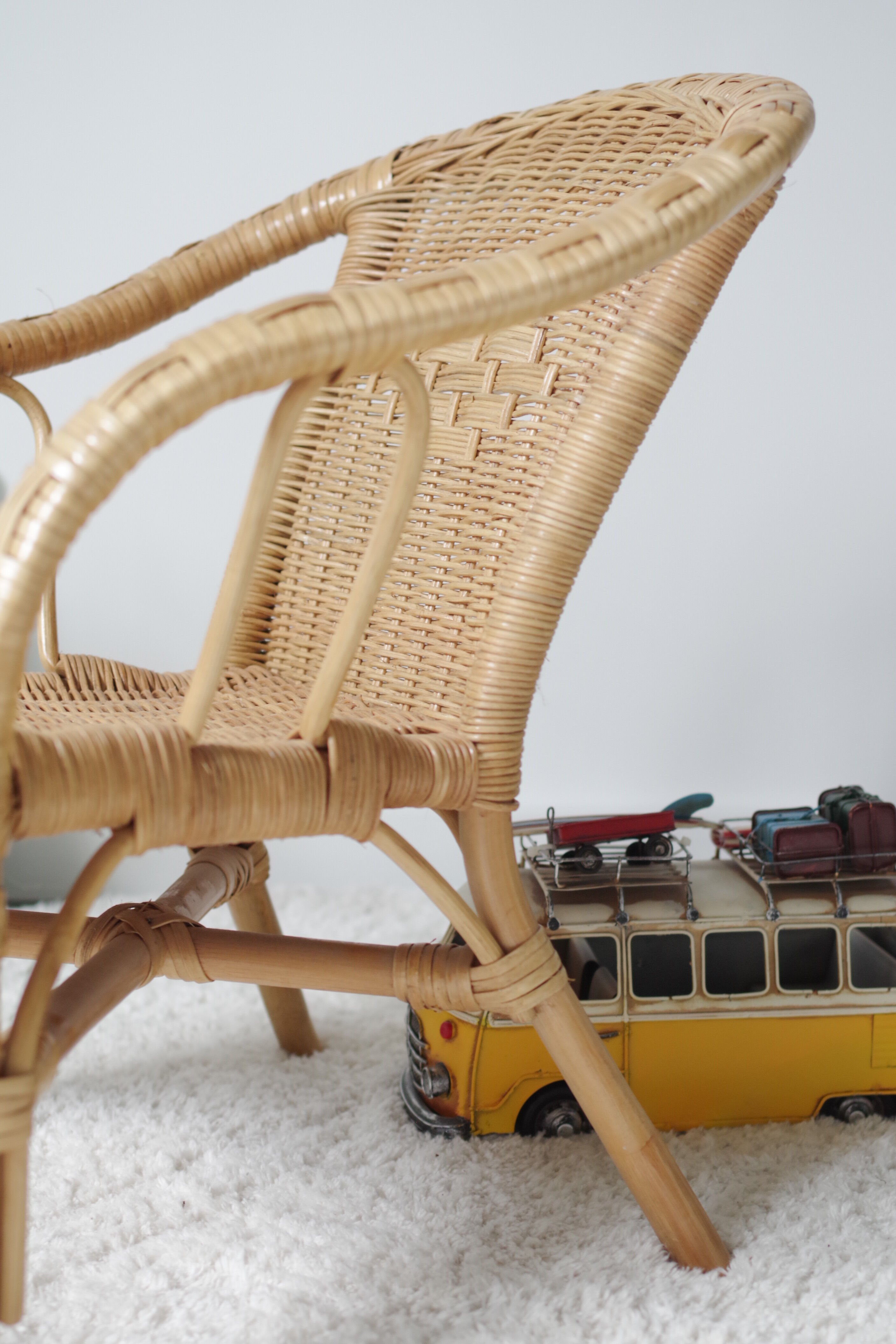 Children's armchair in rattan