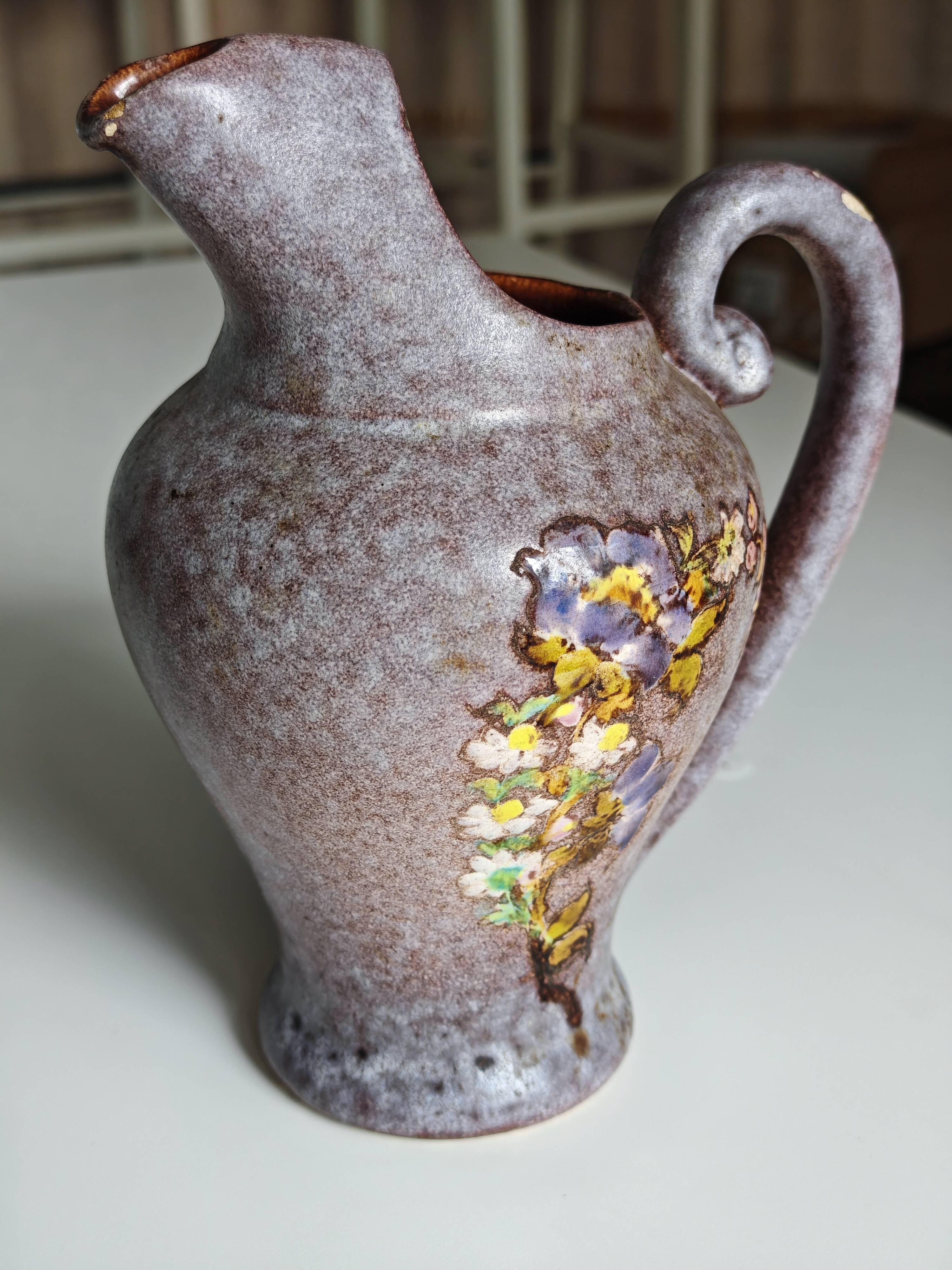 Musarra Vallauris ceramic carafe - French vintage