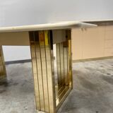 Vintage 1970s dining room set / wooden table, chair and sideboard