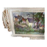 Tableau ancien "Maisons" de Pierre Giffart