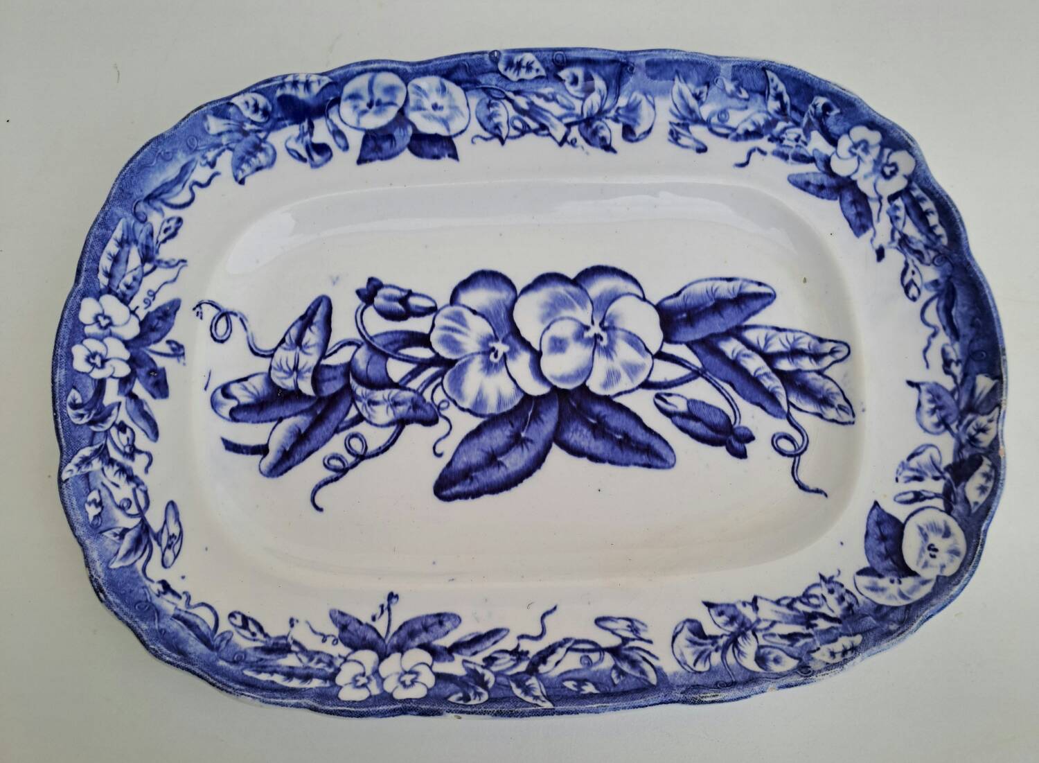 Oval dish Jules Vieillard Bordeaux model Volubilis