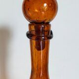 Three-sided blown glass carafe from Biot 1960s