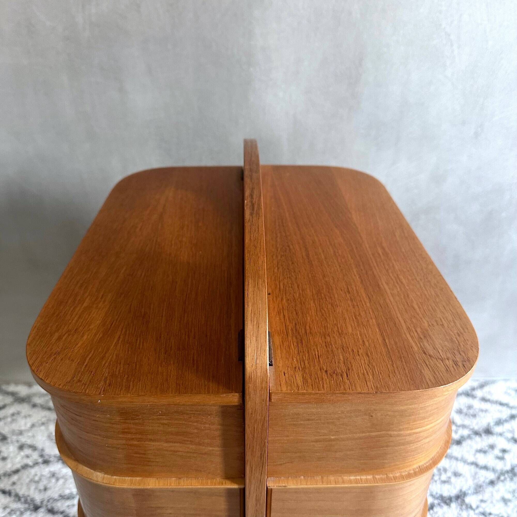 Mid Century sewing box, sewing table, side table, Danish Design, Vintage 60's