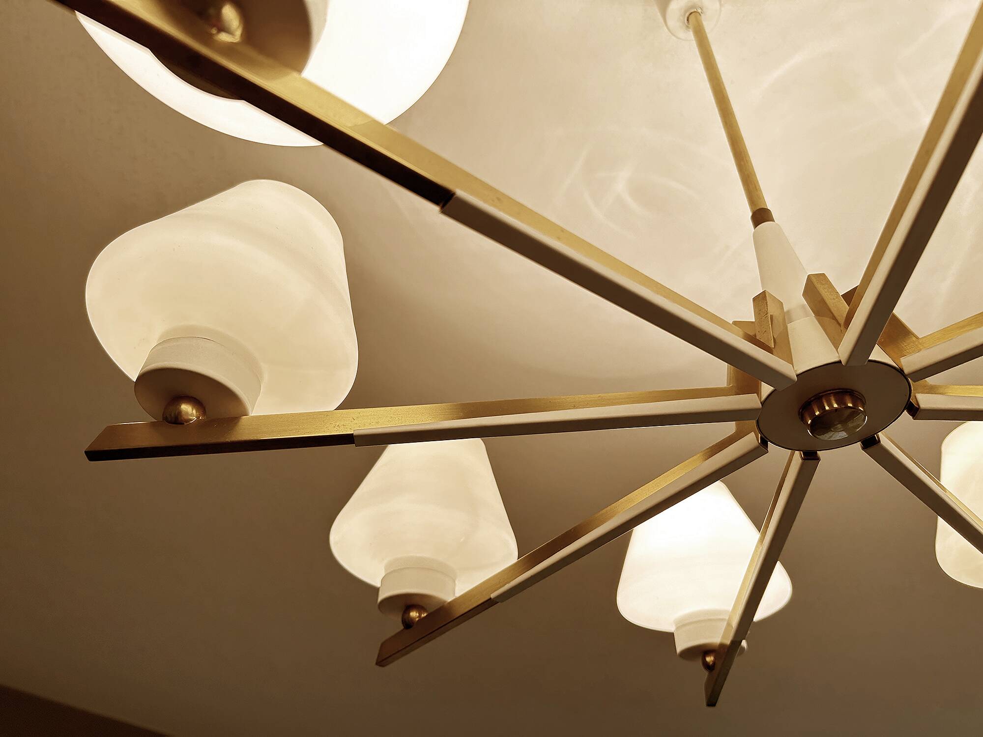 Large Mid Century Italian Pendant Light