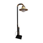 Black metal bell lamppost and 60s brass