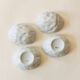 Pair of Limoges porcelain nut boxes