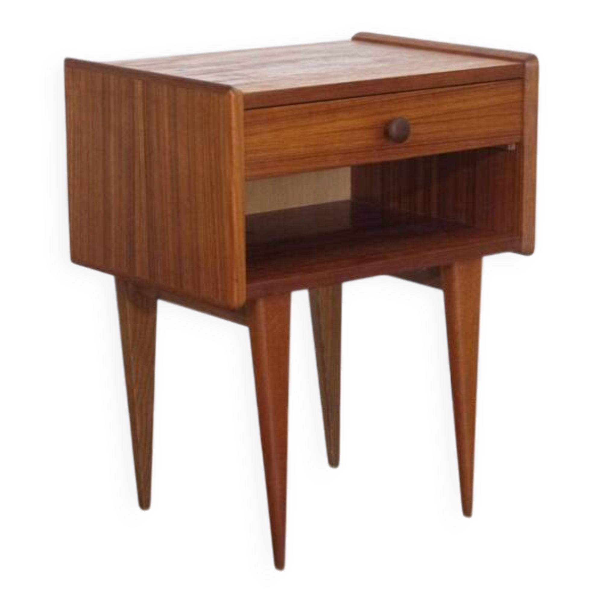 Minimalist teak bedside table 1960