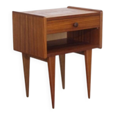 Minimalist teak bedside table 1960