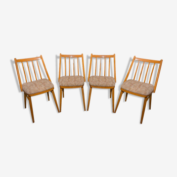 4 chaises de salle à manger du milieu du siècle par Antonín Šuman pour MIER, années 1960