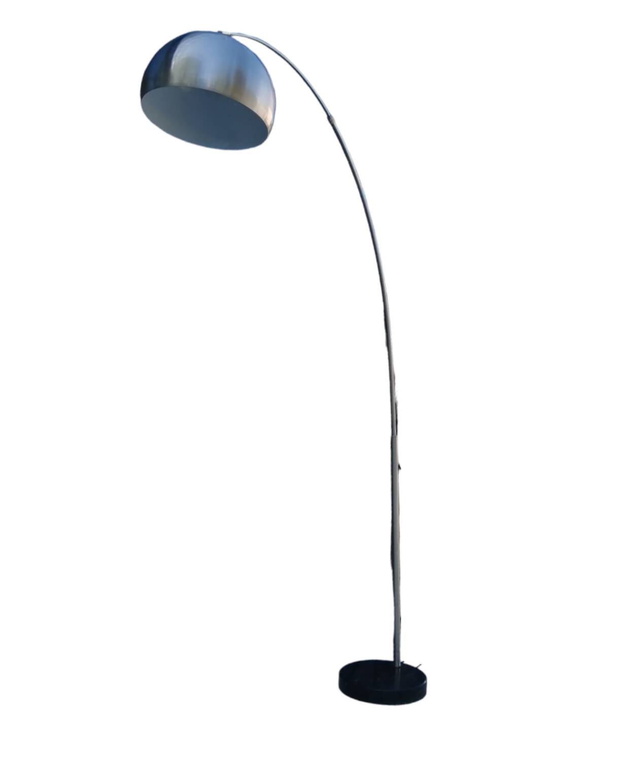 chrome metal design floor lamp