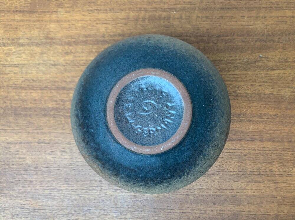 Mid-century German minimalist studio pottery vase by Fritz Van Daalen, 1960s.