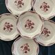 6 Flat plates Fenal Badonviller Liserons pattern