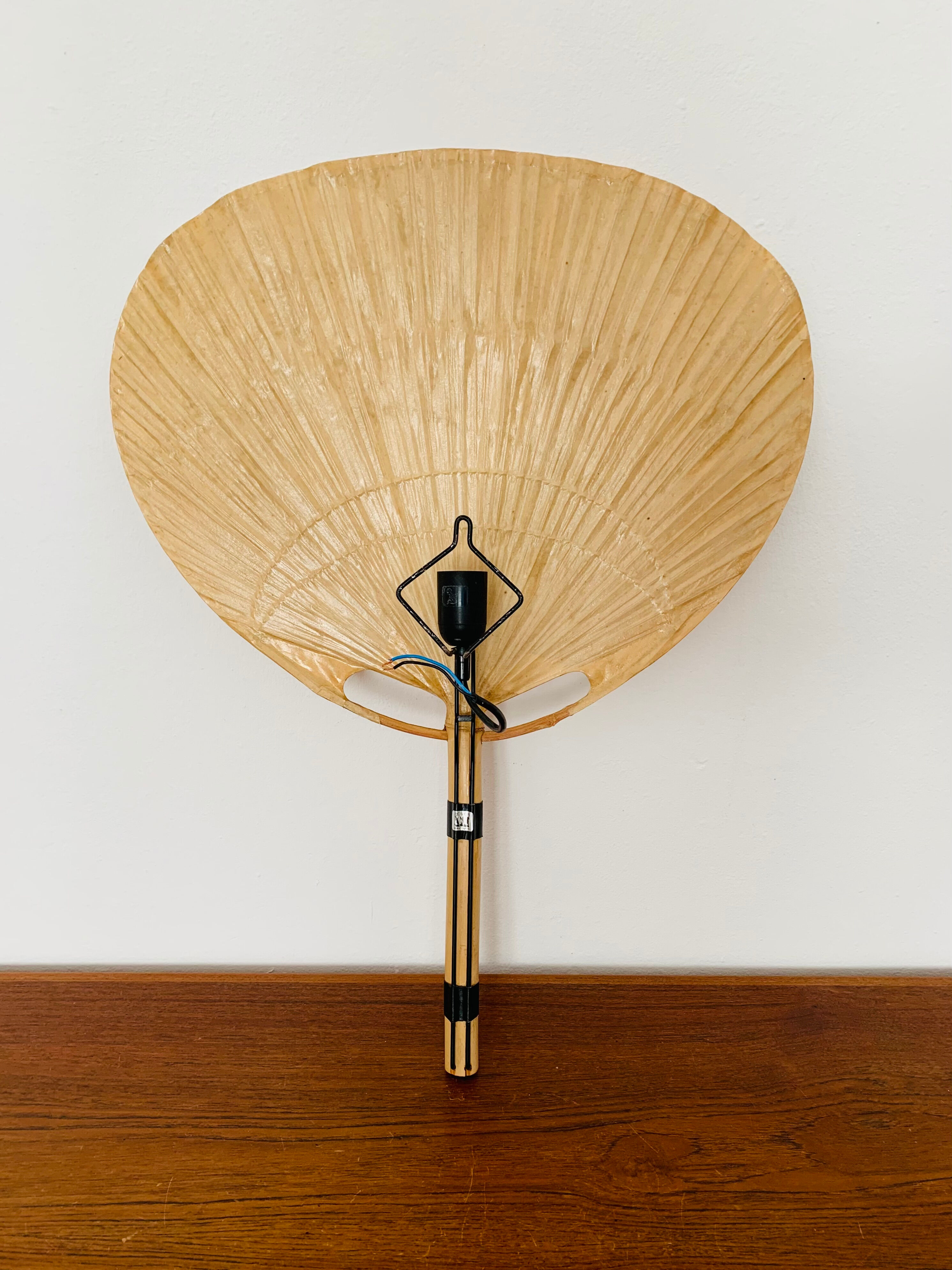 Uchiwa III bamboo wall lamp by Ingo Maurer for Design M