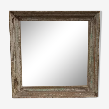 Miroir carré en bois