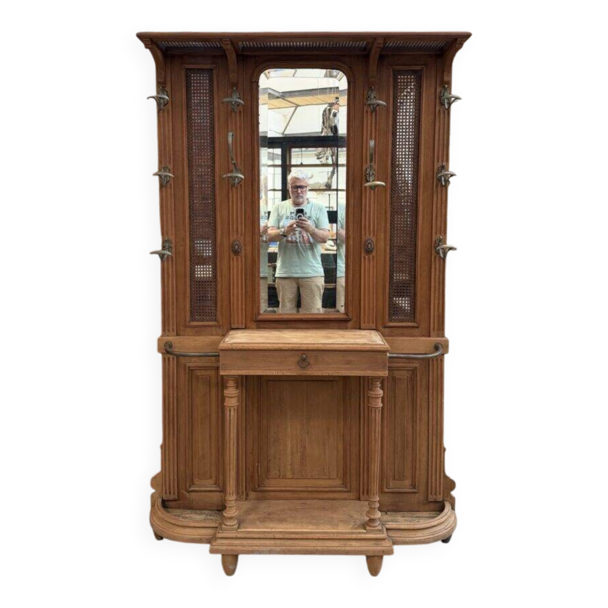 Large mahogany entrance wardrobe