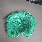 Plat feuille de vigne vert Sarreguemines