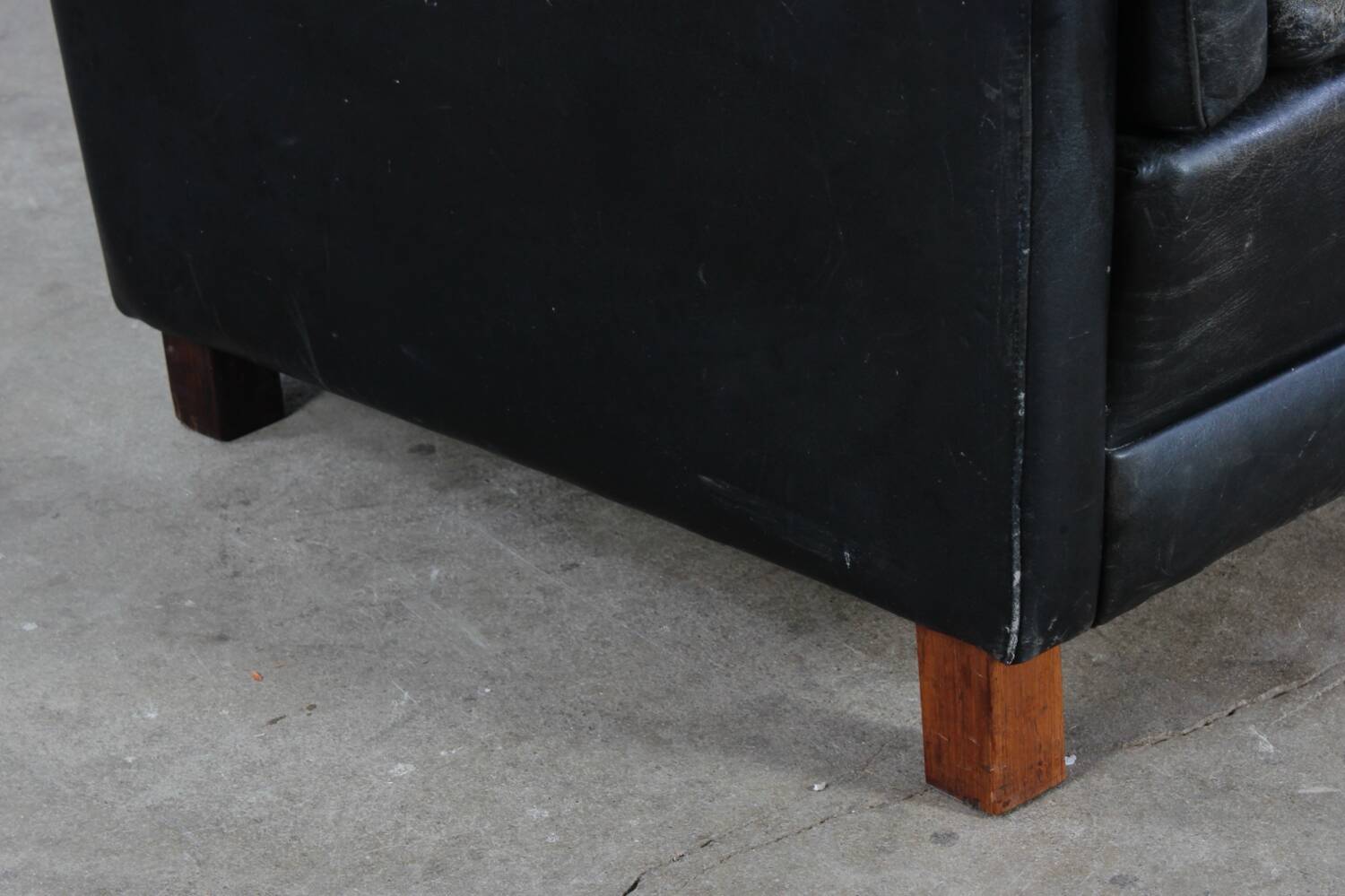 Vintage Sofa Mid Century Leder Danish Design 60er 70er