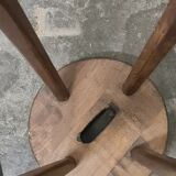 Vintage set of 3 Brutalist bar stools