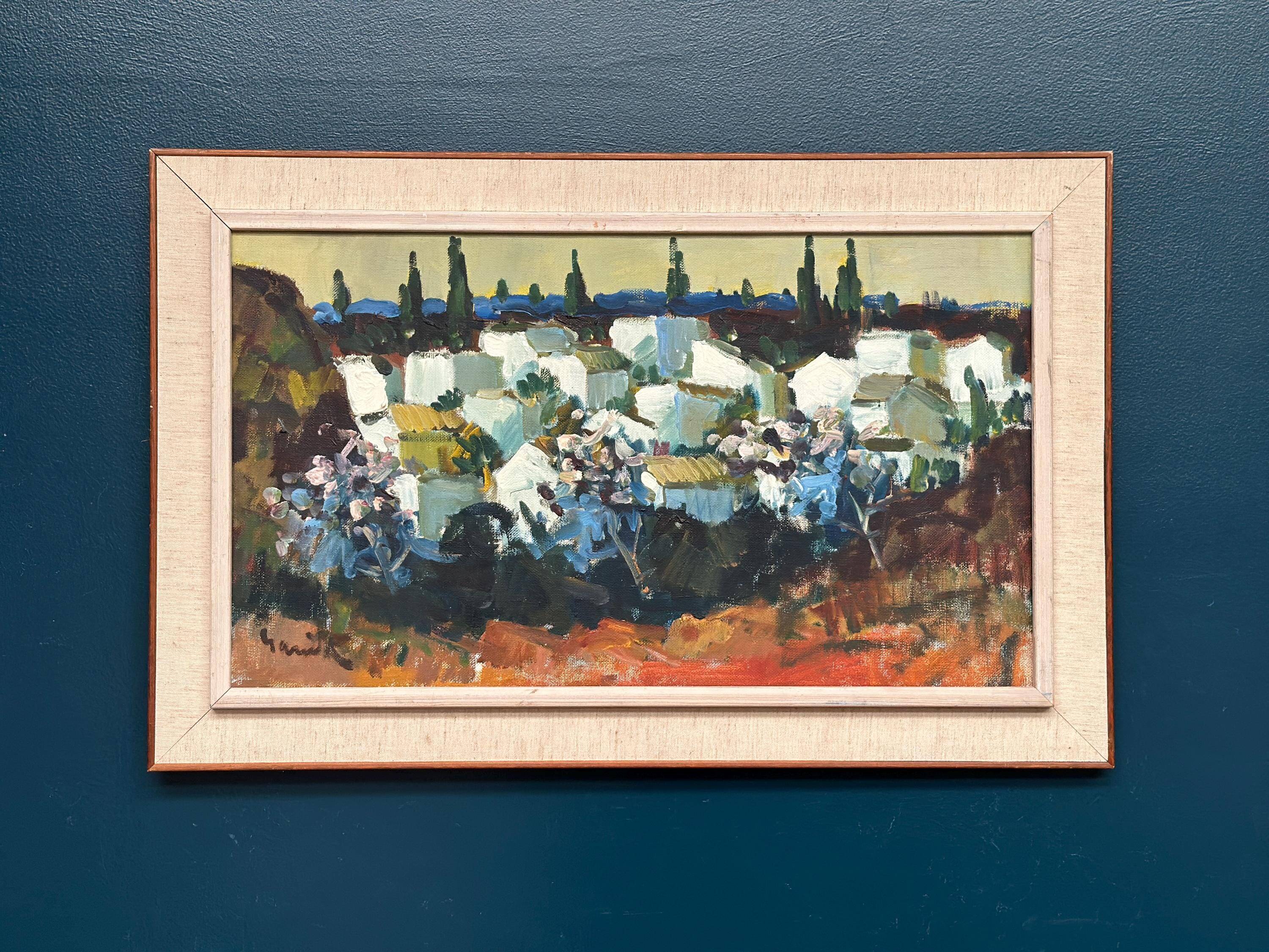Swedish Oil on Canvas – “Almuñécar, Spain – Andalusia” by Tage Gavik