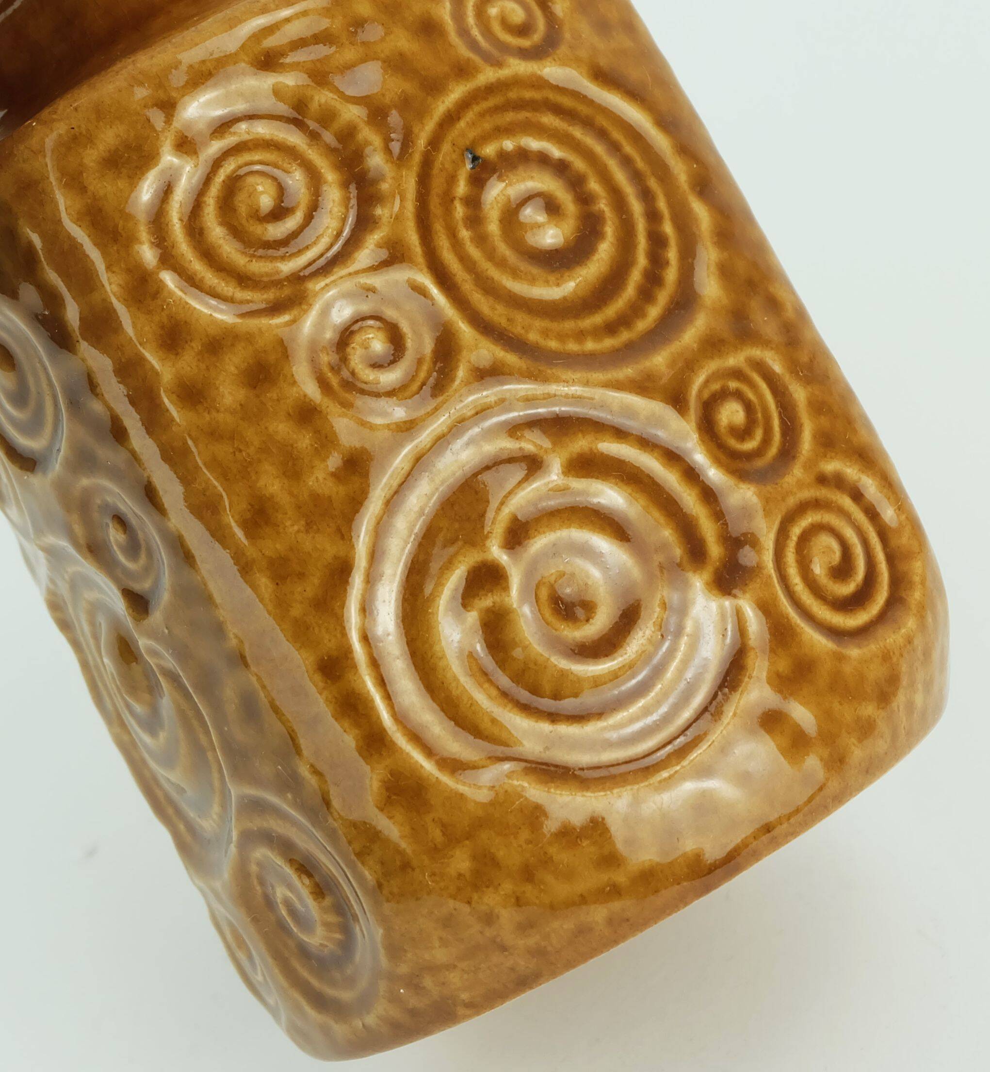 scheurich mid century VASE 1960s decor jura ochre glaze model 282-16