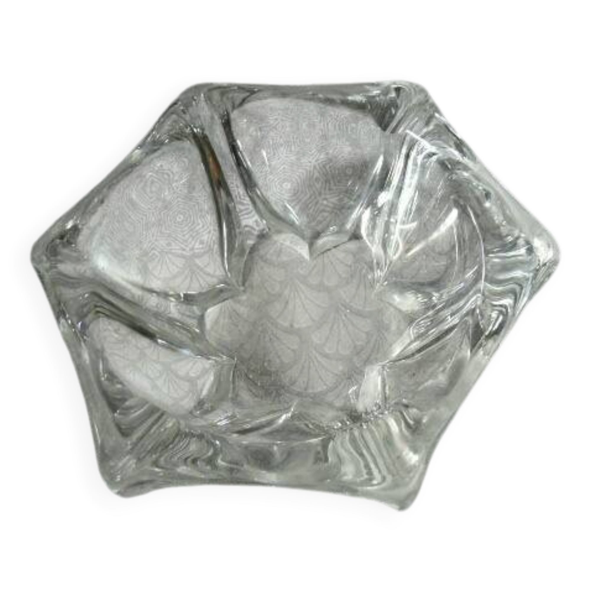 Daum France crystal ashtray