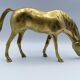 Brass horse