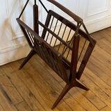 Vintage folding magazine rack Italian design 1960