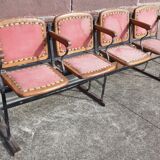 4 seater cinema bench