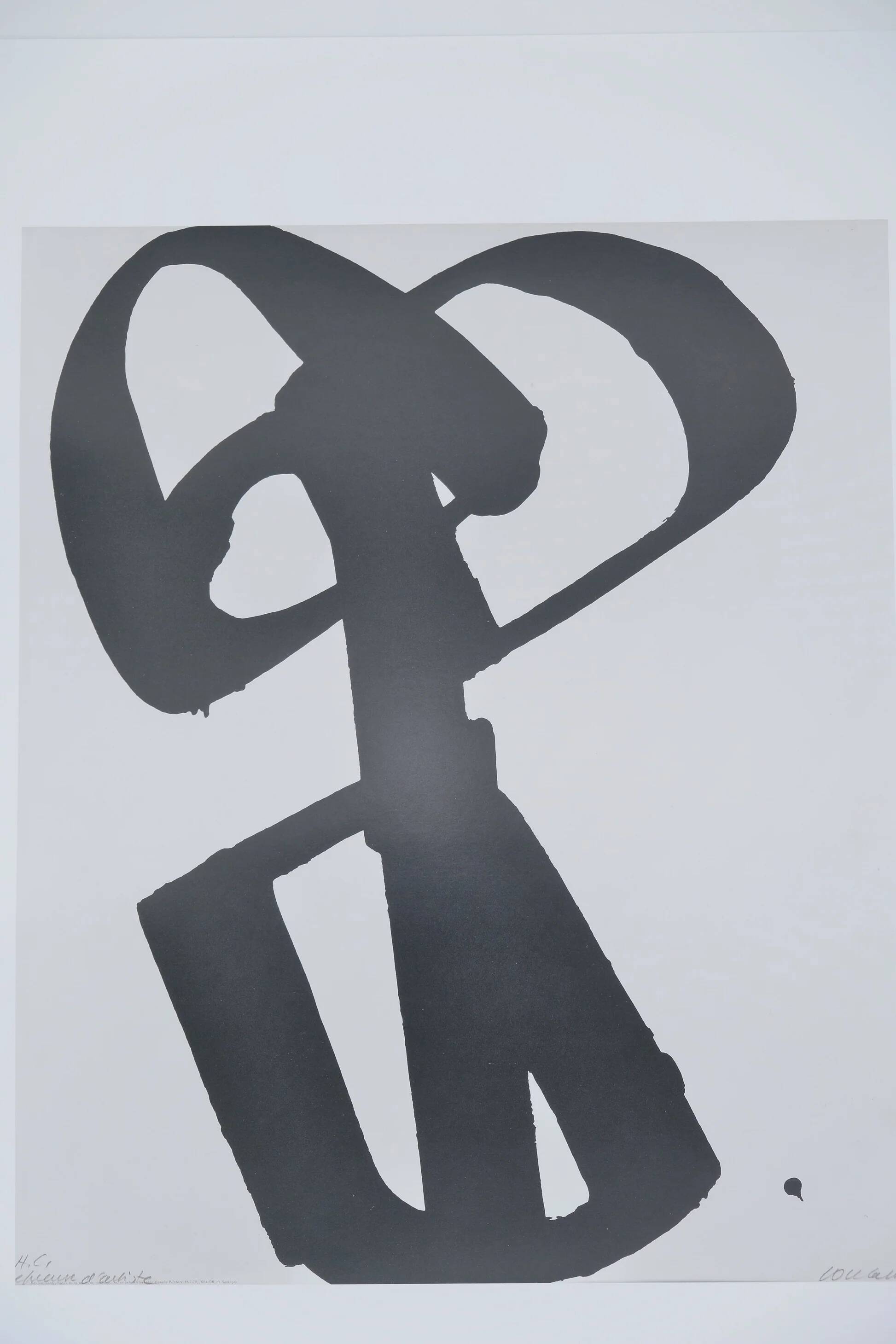 Pierre Soulages: Silkscreen No. 1 - Original signed poster