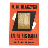 Original poster by Marie-Madeleine BLASZYCK, Galerie Ars Magna, circa 70