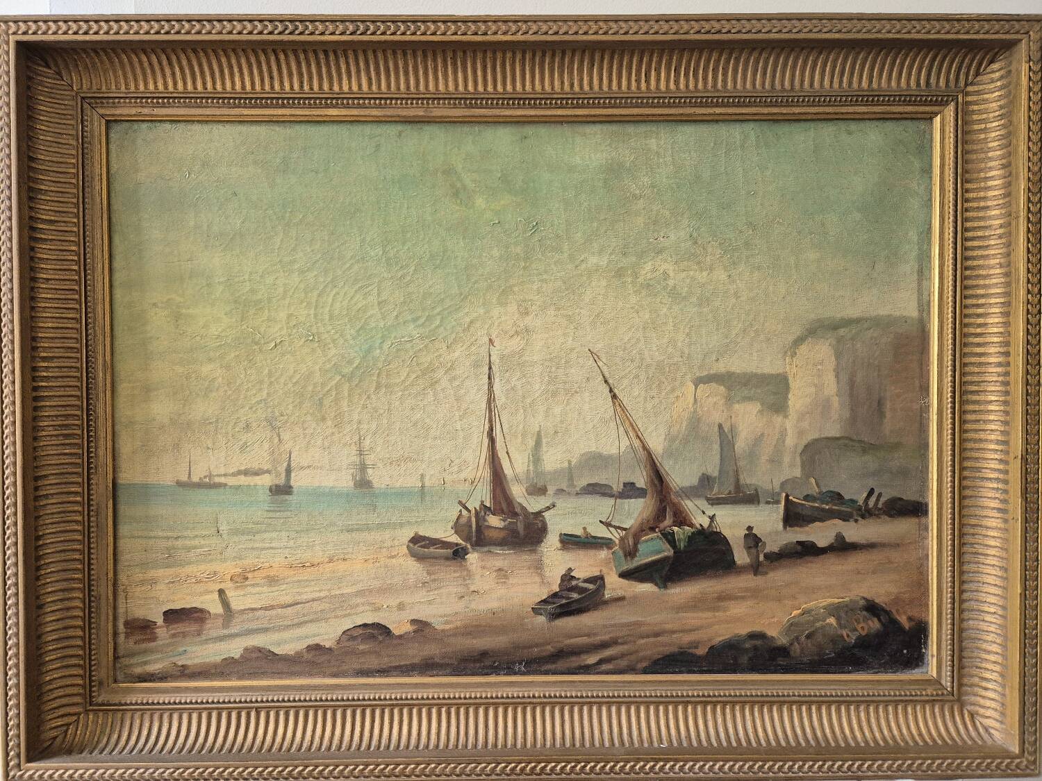 Lively Coastline - Oil on canvas