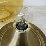 Mid-century Dijkstra  glass ceiling lamp space age, 1970’s