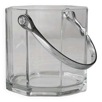 Octime thick glass ice bucket.