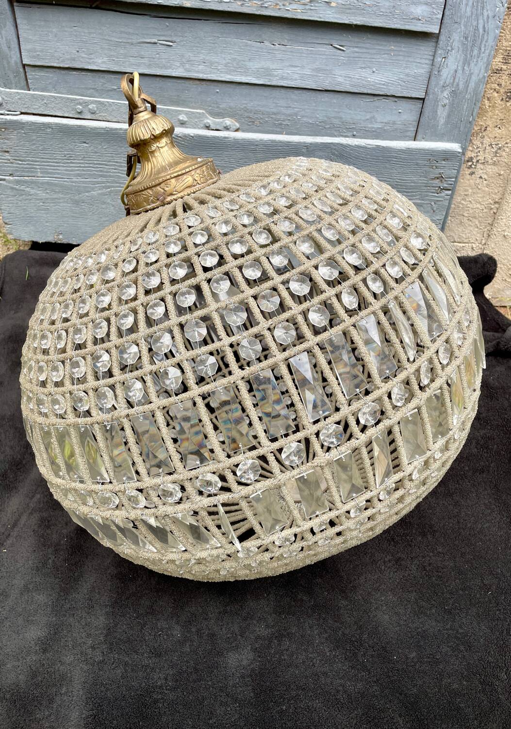 Lustre boule 60 cm Vintage