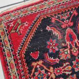 Handmade vintage Persian Hamadan rug 74cm x 129cm, 1960s
