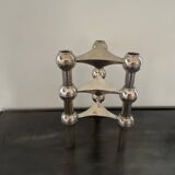 Set of 3 modular candlesticks nagel s22 vintage 1970