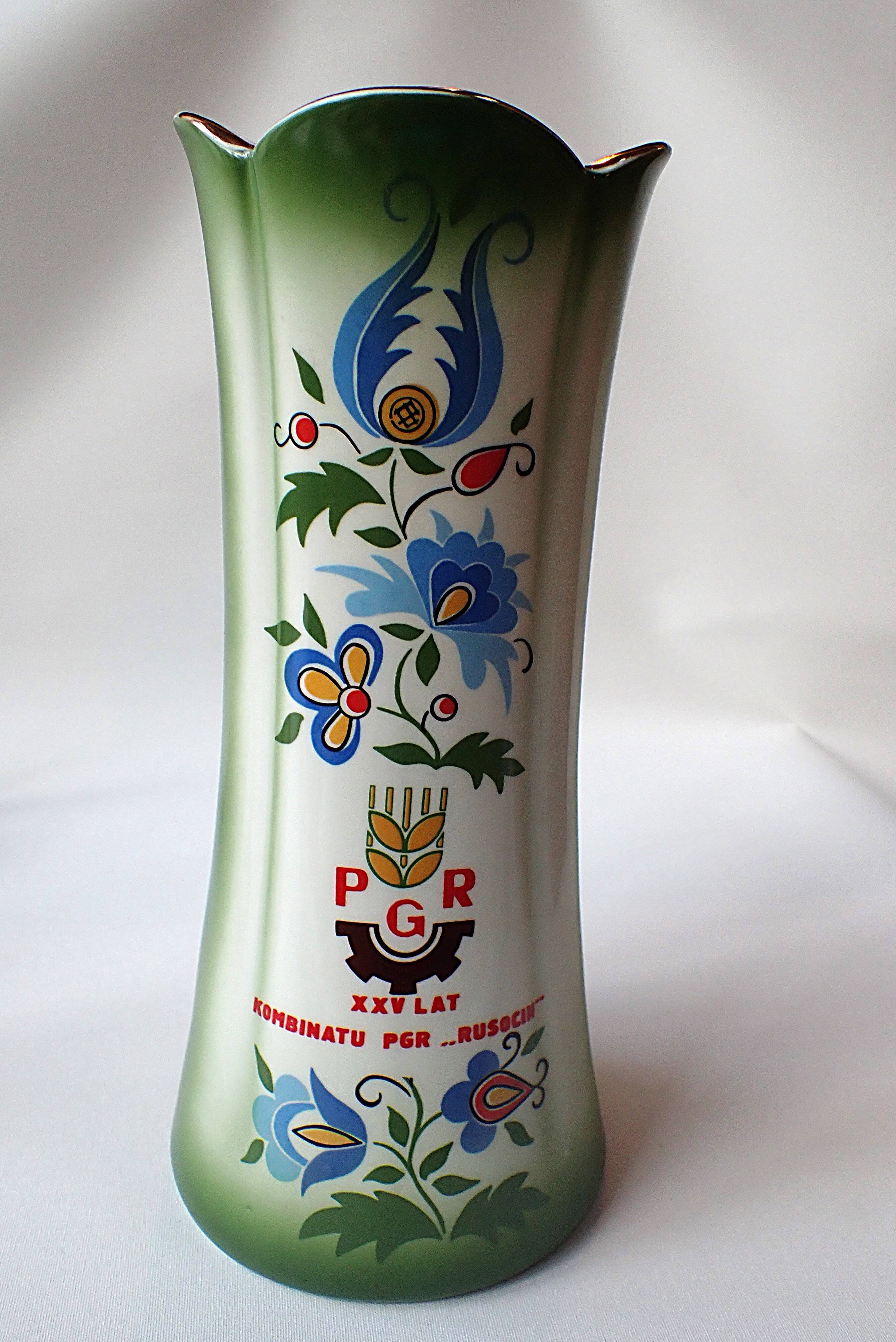 Large ceramic vase - Slavic folk decor - 1980s