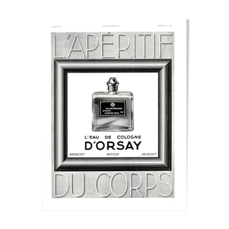 Affiche vintage années 30 D'Orsay parfum