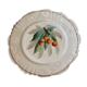 antique faience plate cherries